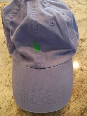 Polo Ralph Lauren Purple Lavender Baseball Cap with Green Pony